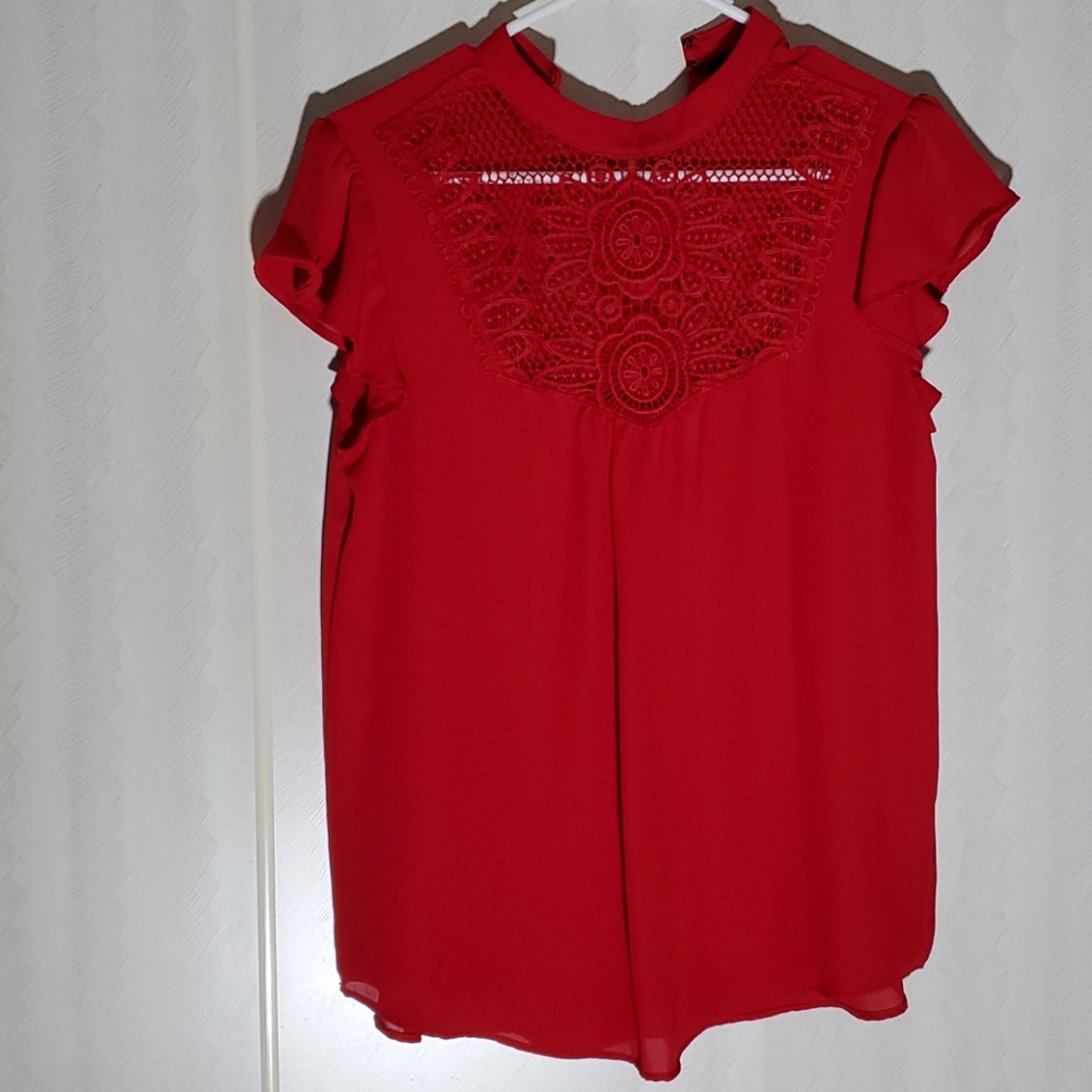 Red blouse